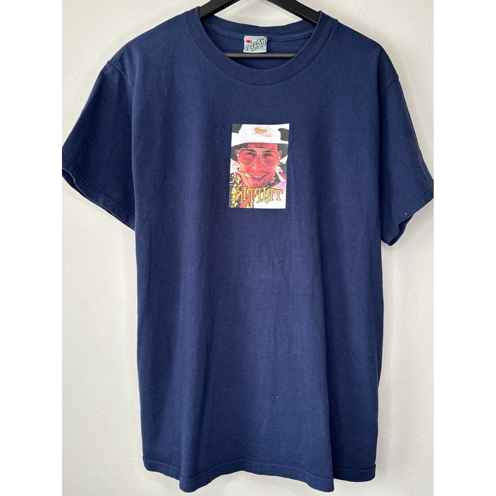 Vintage Fear and Loathing in Las Vegas Trippin Hunter S Thompson Skate T Shirt L